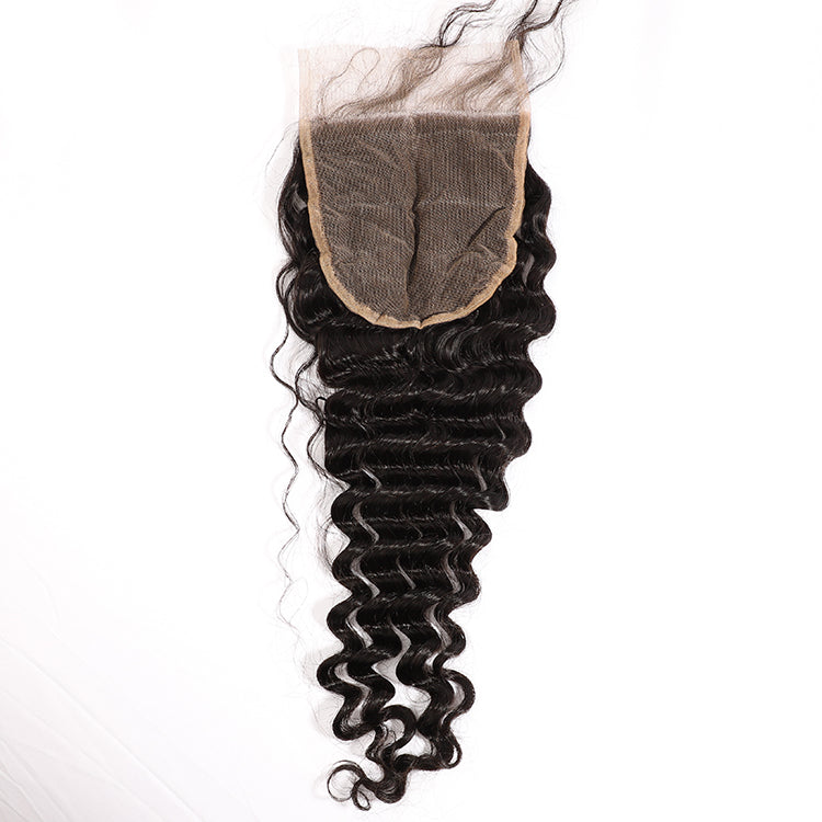Brazilian Deep Wave 5x5 Hd Lace Closures,Free Part 10a Human Hair Closure