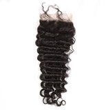 Brazilian Deep Wave 5x5 Hd Lace Closures,Free Part 10a Human Hair Closure