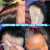 Brazilian Deep Wave 5x5 Hd Lace Closures,Free Part 10a Human Hair Closure