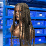 Hot Selling Full Head Lace Braid Wig Super Thin Lace Match Skin Braid Lace Wig