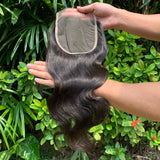 Body Wave 5x5 Hd Lace Closures ,Free Part 10a Straight Human Hair Closure