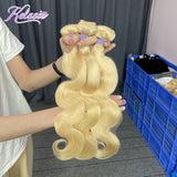 #613 Blonde Body Wave Bundles Virgin Hair